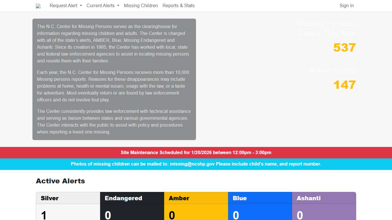 NC Center for Missing Persons - NC Center for Missing Persons